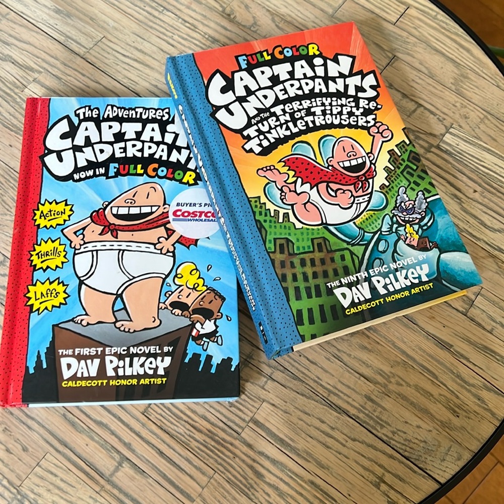 Captain Underpants! By Dan Pilkey | 2 books